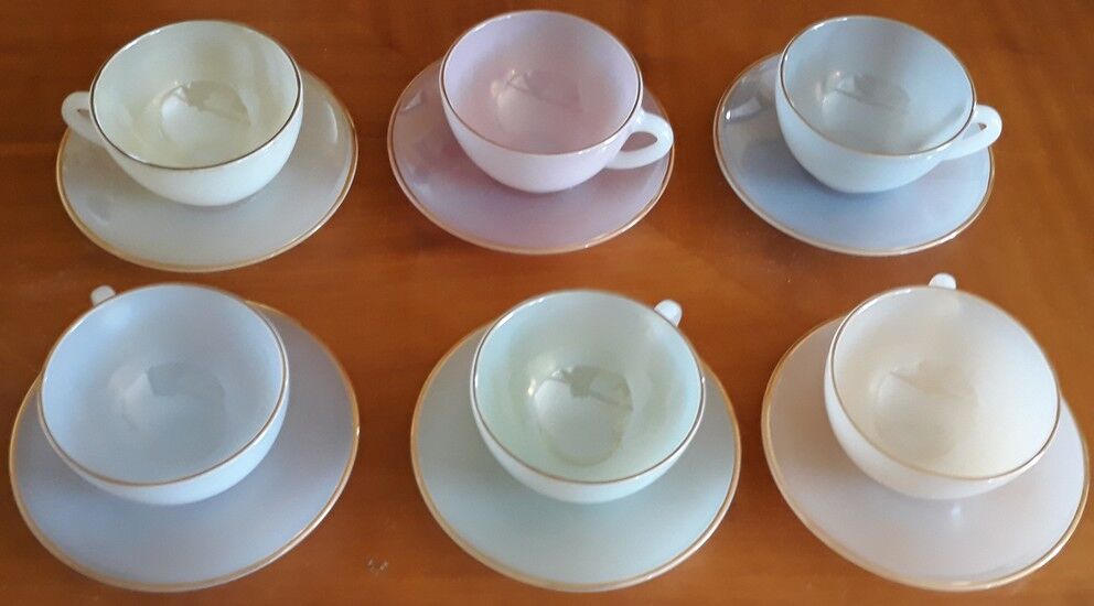 6 tea cups 60s
