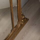 EARLY 20TH CENTURY BAROQUE-STYLE GOLDEN WOODEN WALL MIRROR
