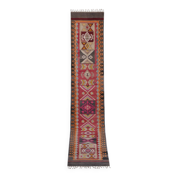 Tapis de couloir turc vintage