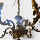 6-arm solid bronze chandelier in Louis XV style - Vintage