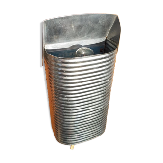 Vintage Sterozone corrugated aluminium wall light