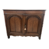 Buffet deux portes de style Louis XIV en chene massif XVIII siècle