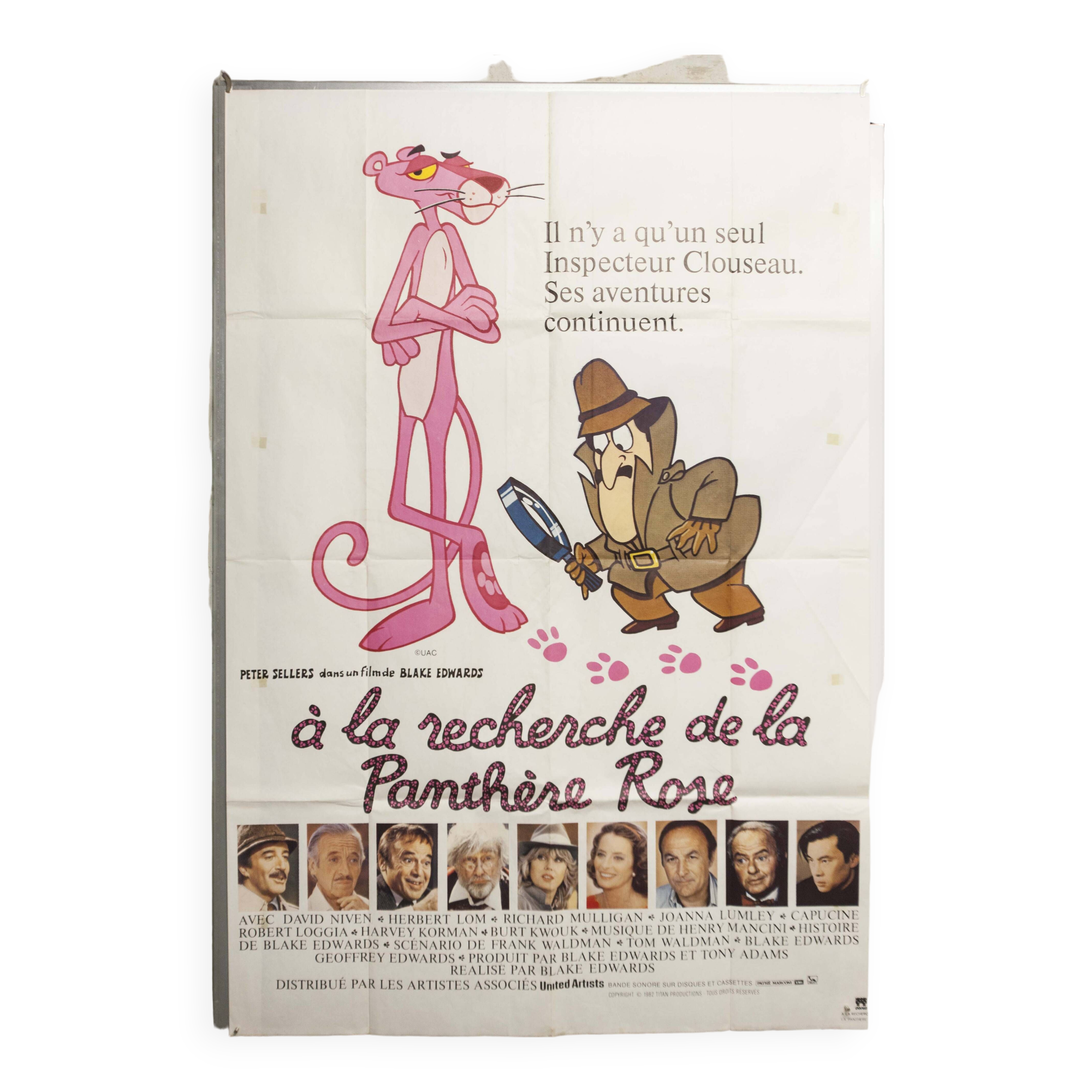 Poster 120x160 "In search of the pink panther" 1982