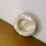 Vintage white marble ashtray