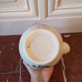 Chinese ceramic teapot with floral pattern, large capacity
