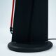 Postmodern memphis style sculptural red black white floor lamp