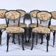Suite de 6 chaises bistrot jacob  et josef kohn noires