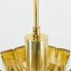Mid-century design brass and resin pendant, 1960s / Hungary