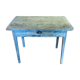 Farmhouse table green patina