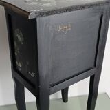 Vintage floral pattern bedside table