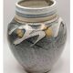 Glazed ceramic vase signed