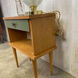 Bedside with tapered feet