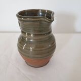Small pitcher in glazed ceramic signed JC Seguin Puisaye (pictogram)