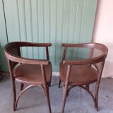 Pair of Fischel bistro armchairs
