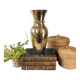 Vase en laiton vintage