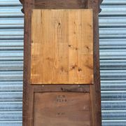 Antique hall coat rack – mirror, hooks & umbrella stand