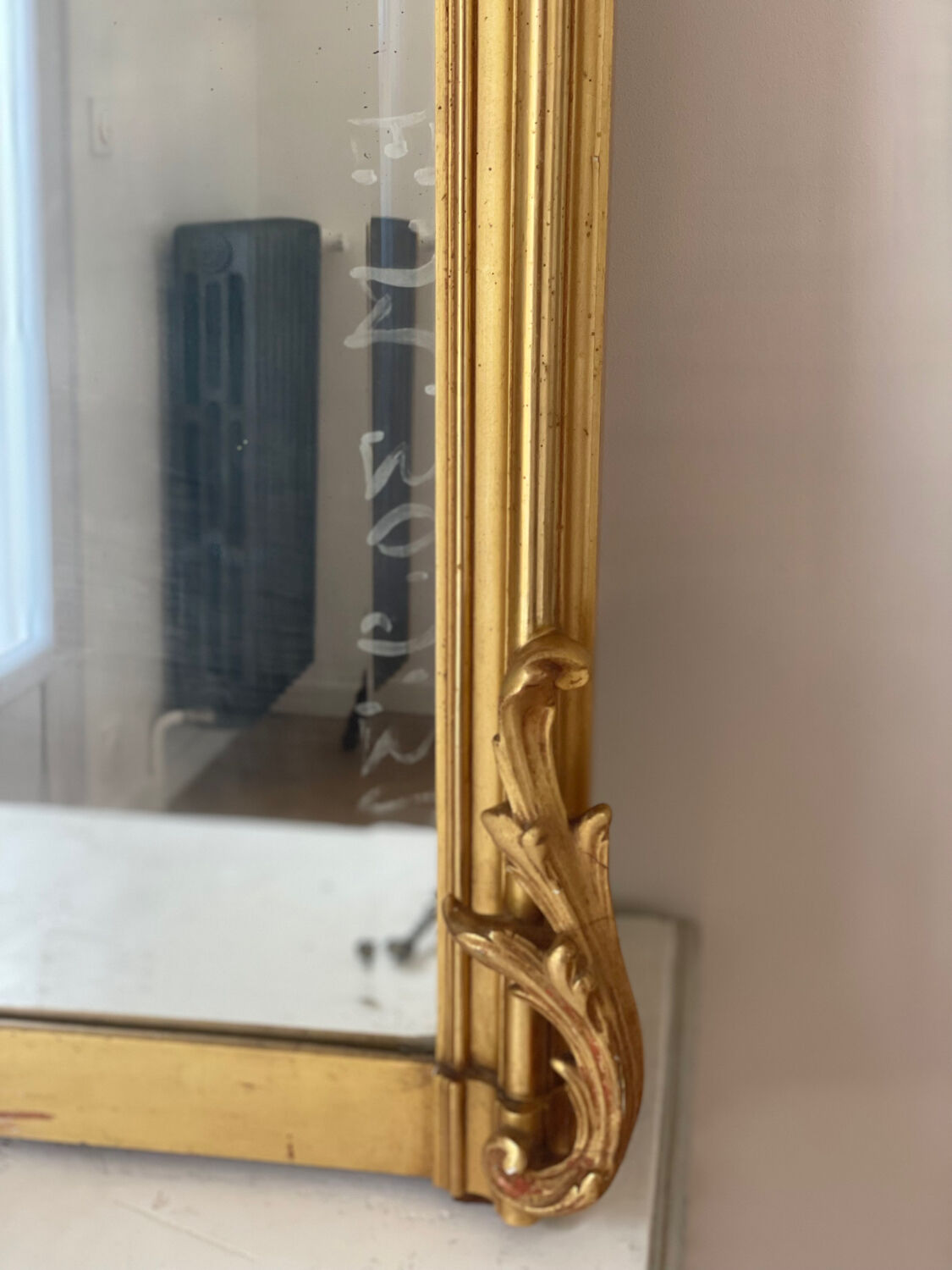 Old mirror Louis XV 145x92