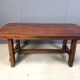 Solid wood brutalist dining table, 1960s