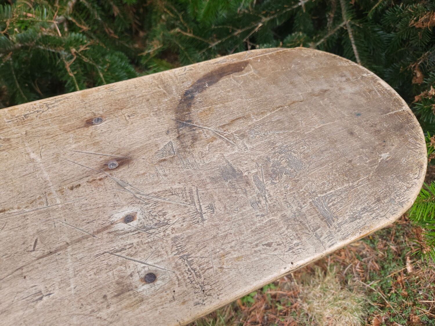 Old country bench