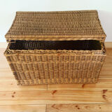 Vintage wicker trunk