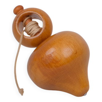 Vintage wooden spinning top