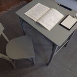 Baumann desk & chair 1950 color Lichen