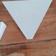 Pair of triangular lacquered metal sconces