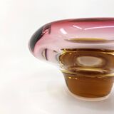 Cendrier vide-poche en verre soufflé • Tchécoslovaquie • Circa 1960