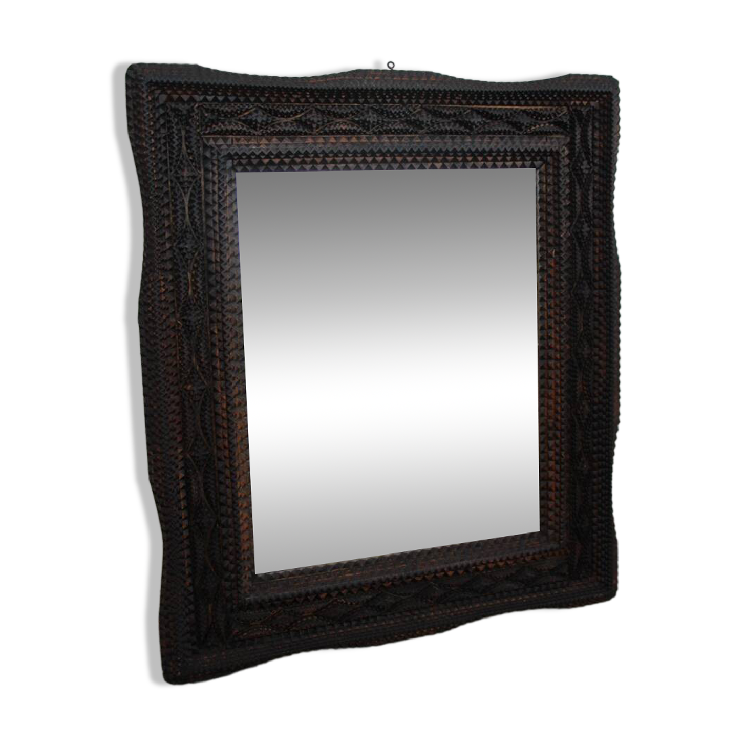 Mirror Style Tramp Art 19th Century