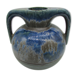 Vase grès émaillé vernissé non signé french glazed stoneware vase