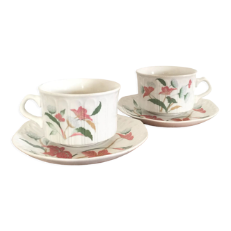 Set de 2 tasses à thé et sous-tasses Pontesa Spain