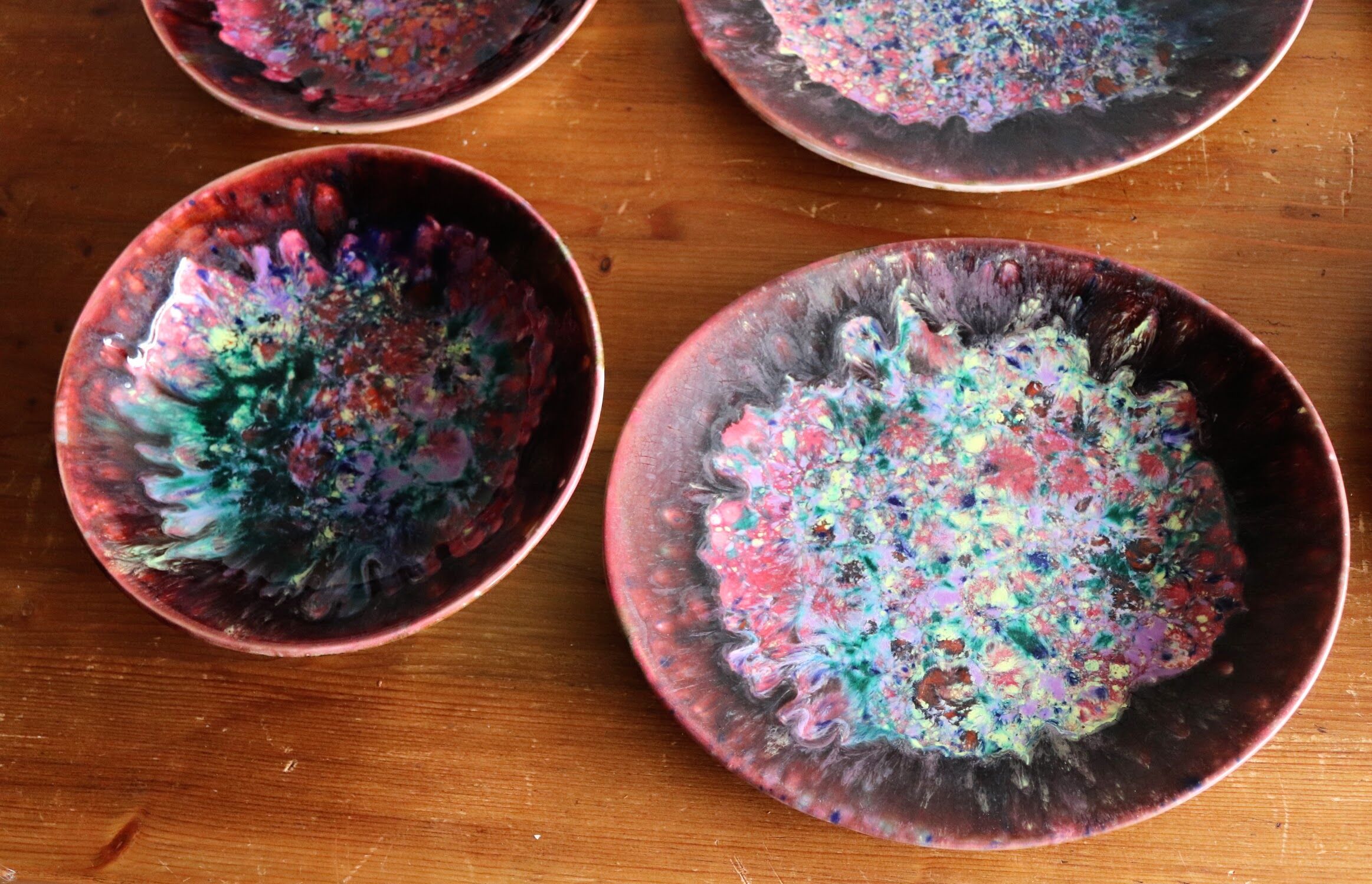 6 Morvan ceramic plates