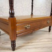 19th-Century Small Walnut Cabinet with the Motif of Sunflowers attributed to George Davis, 1890s