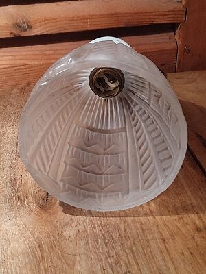 Wall lamp tulip frosted glass edging porcelain support dp 122206