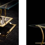 Vintage Mid-Century Italian Modern Glass Coffee Tables, 1960s, Set of 2