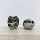 Set of 2 owls ceramic owl "Burr" made by Edvard Lindahl for Gustavsberg, 1960s