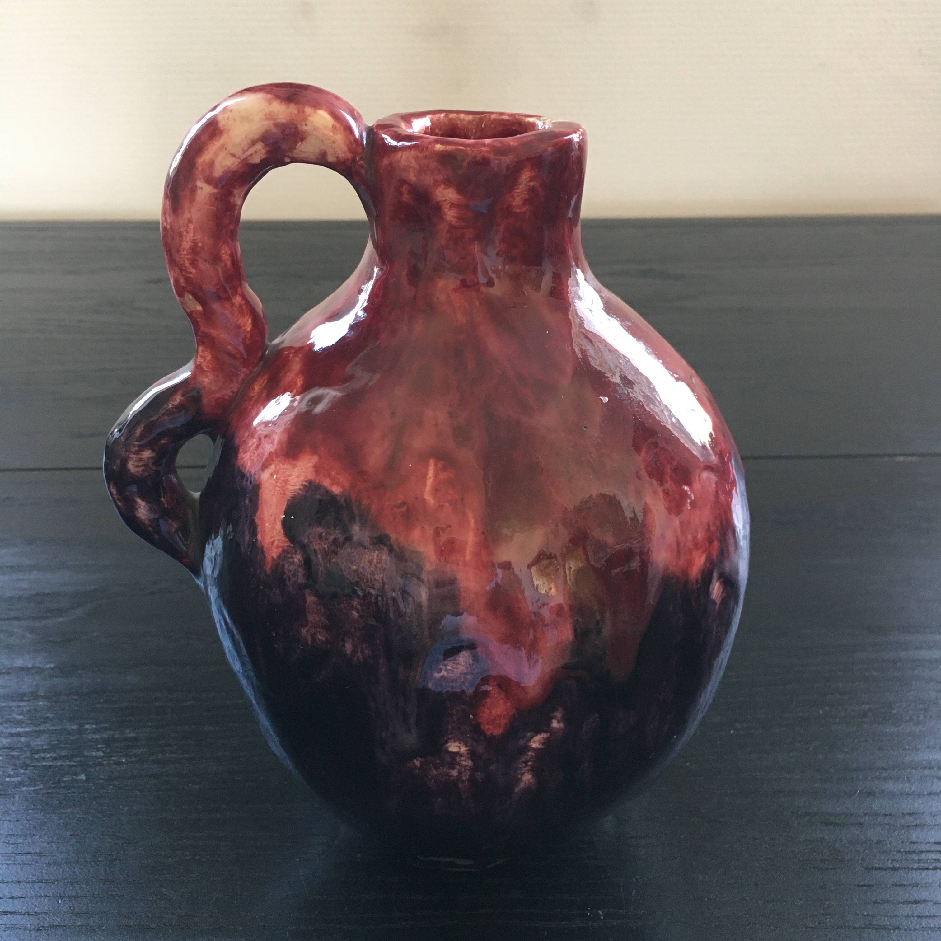 Purple artist vase