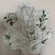 Limoges porcelain oyster plate BH, Art Nouveau botanical decoration.