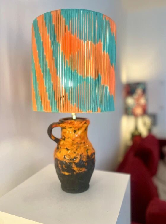 Wireless vase lamp from West German Pottery – Fat Lava jug | Pop Weave Collection