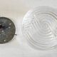 Ceiling light or wall lamp in Bauhaus style made of glass - mid 20th century.