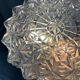 Vintage cast glass ceiling lamp 70s