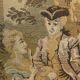 Tapestry wall hanging depicting a gallant scene from the mid-century.