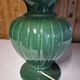 vintage green ceramic lamp Ibiza Robert de Schuytener light fixture