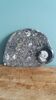 Marble trinket tray with ammonite fossil