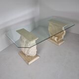Stone Shell Dining Table from Magnussen Ponte Mactan, 1980s