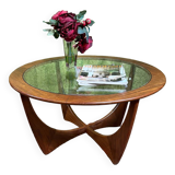 Mid century retro vintage teak round coffee table by GPlan 1960