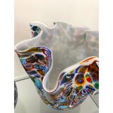 Murano glass vase multicolors