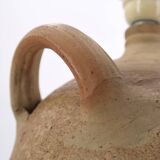 Traditional stoneware jar lamp with a handle, 1950s