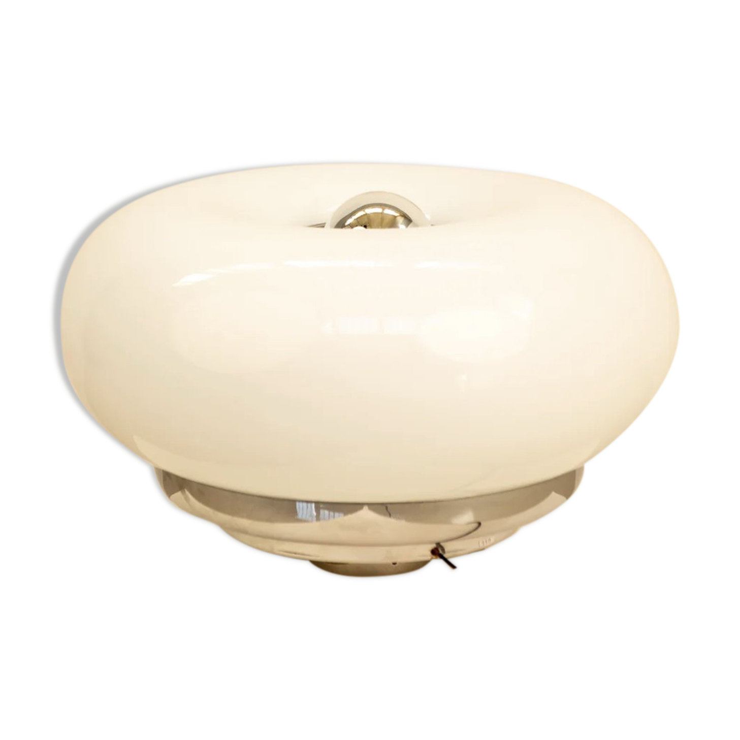 Lamp "Donut" in opaline by Mazzega 70's