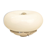 Lampe "Donut" en opaline par Mazzega 70's